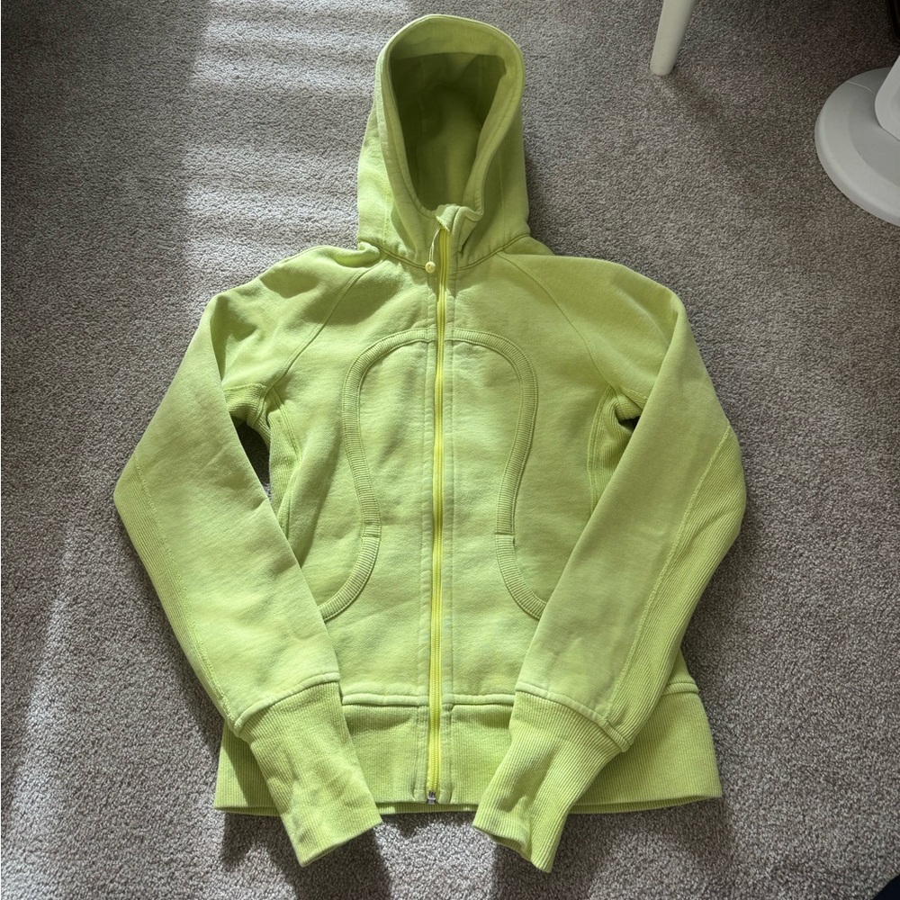 lululemon athletica Lime Green Hoodie Jacket